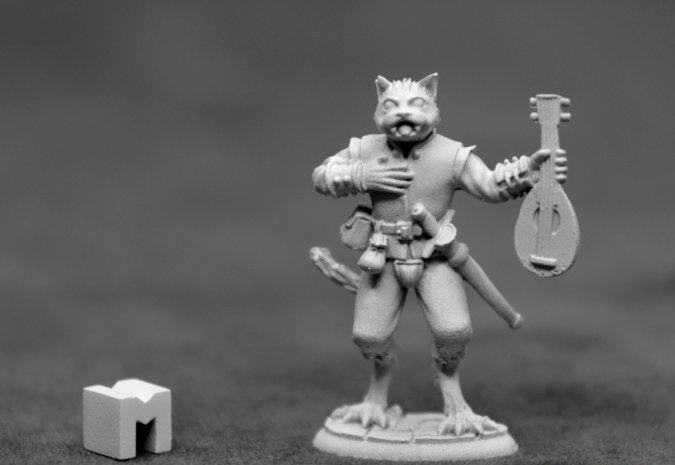 Reaper Miniatures Trilladour, Catfolk Bard (03924)